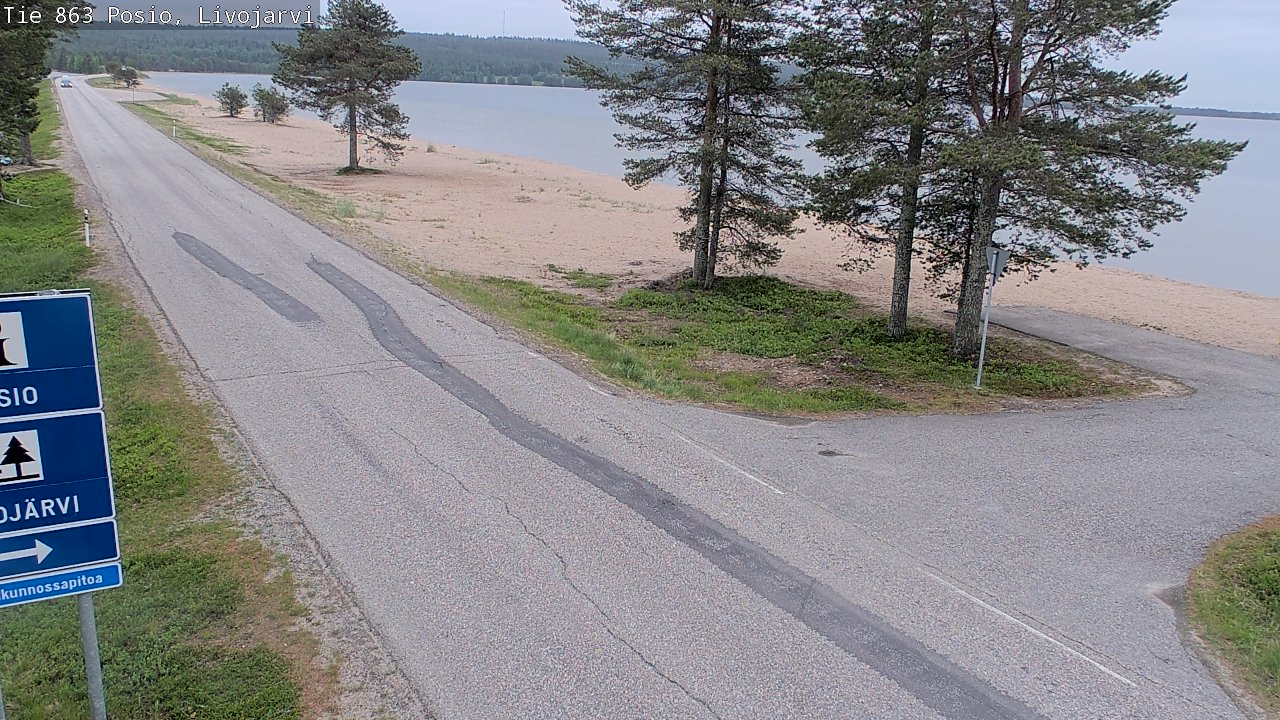 Kelikamerat Kuva Tie 863 Livojärvi, Posio, Lappi