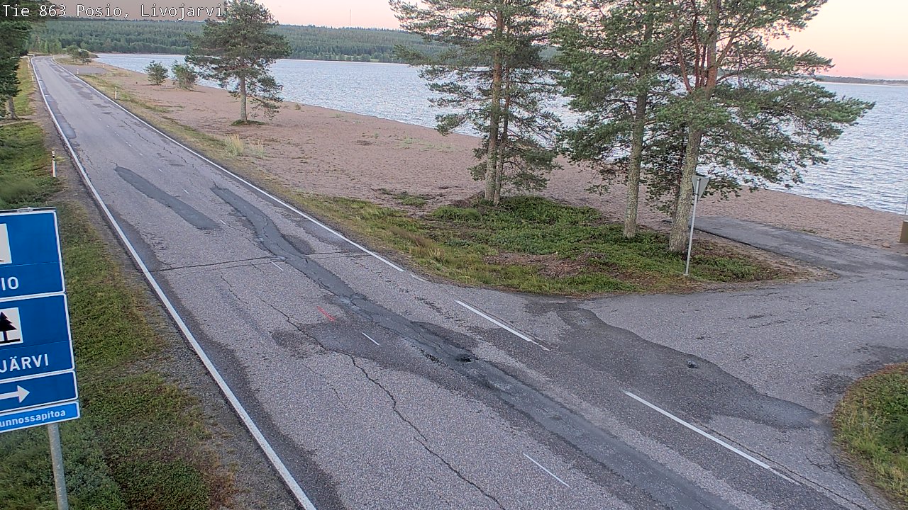 Kelikamerat Kuva Tie 863 Livojärvi, Posio, Lappi