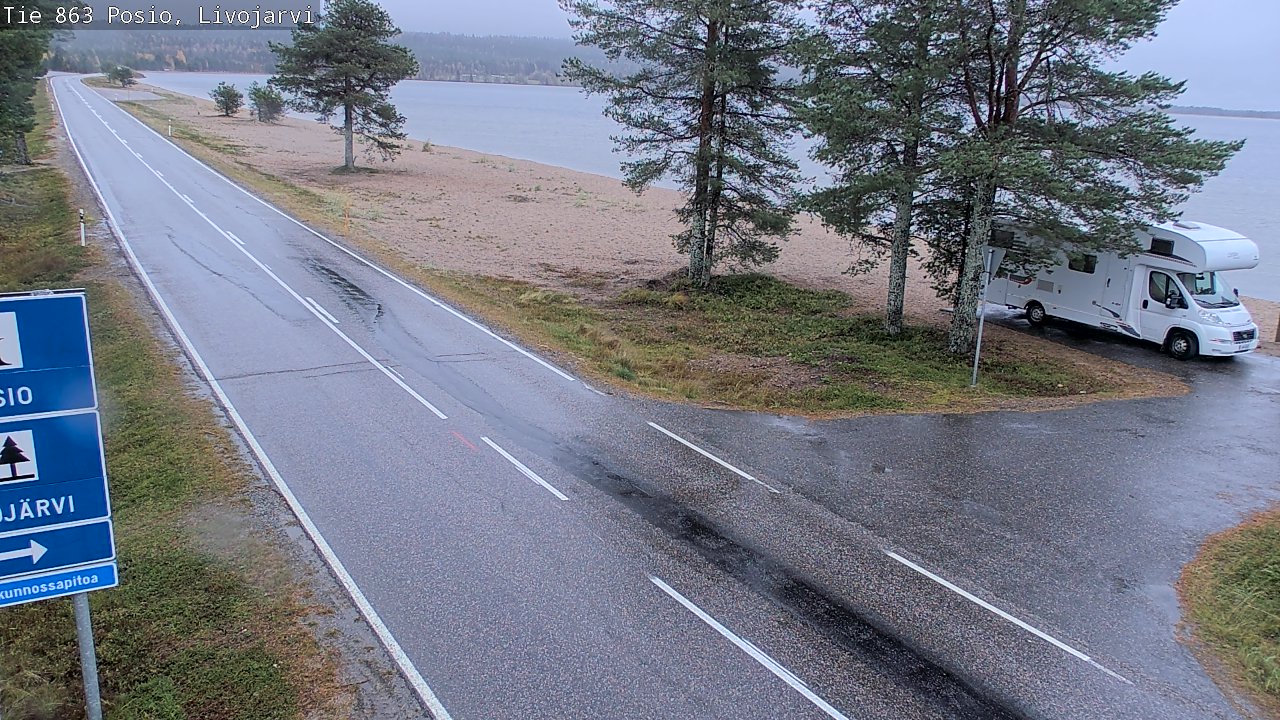 Kelikamerat Kuva Tie 863 Livojärvi, Posio, Lappi
