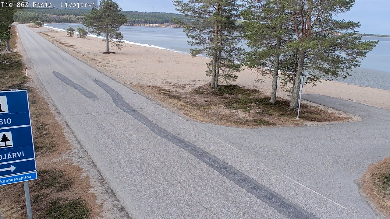 Kelikamerat Kuva Tie 863 Livojärvi, Posio, Lappi