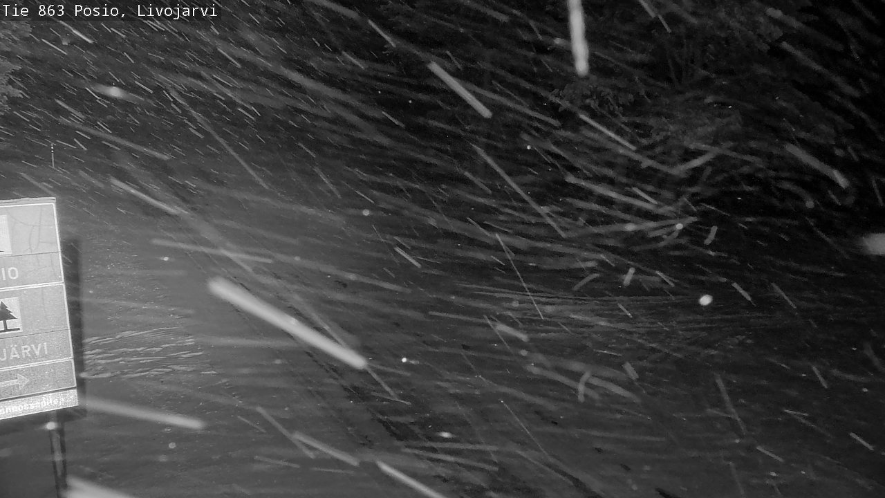 Weather Camera Image Road 863 Livojärvi, Posio, Lappi