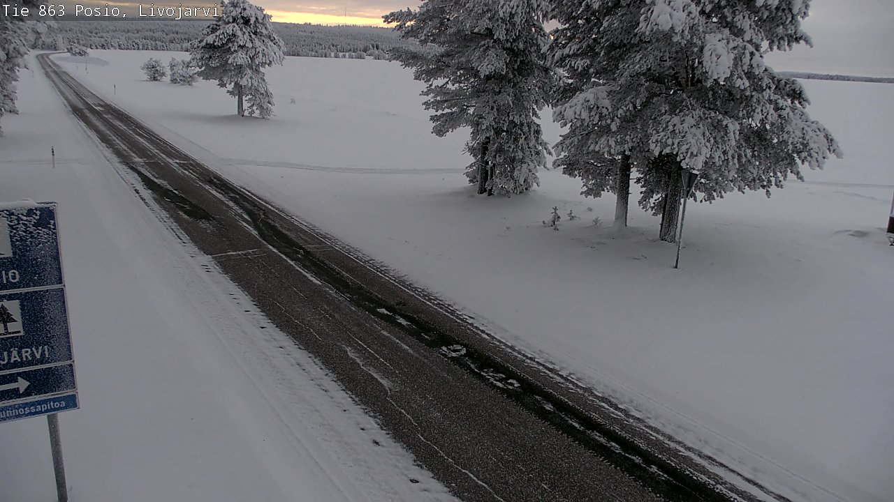 Kelikamerat Kuva Tie 863 Livojärvi, Posio, Lappi