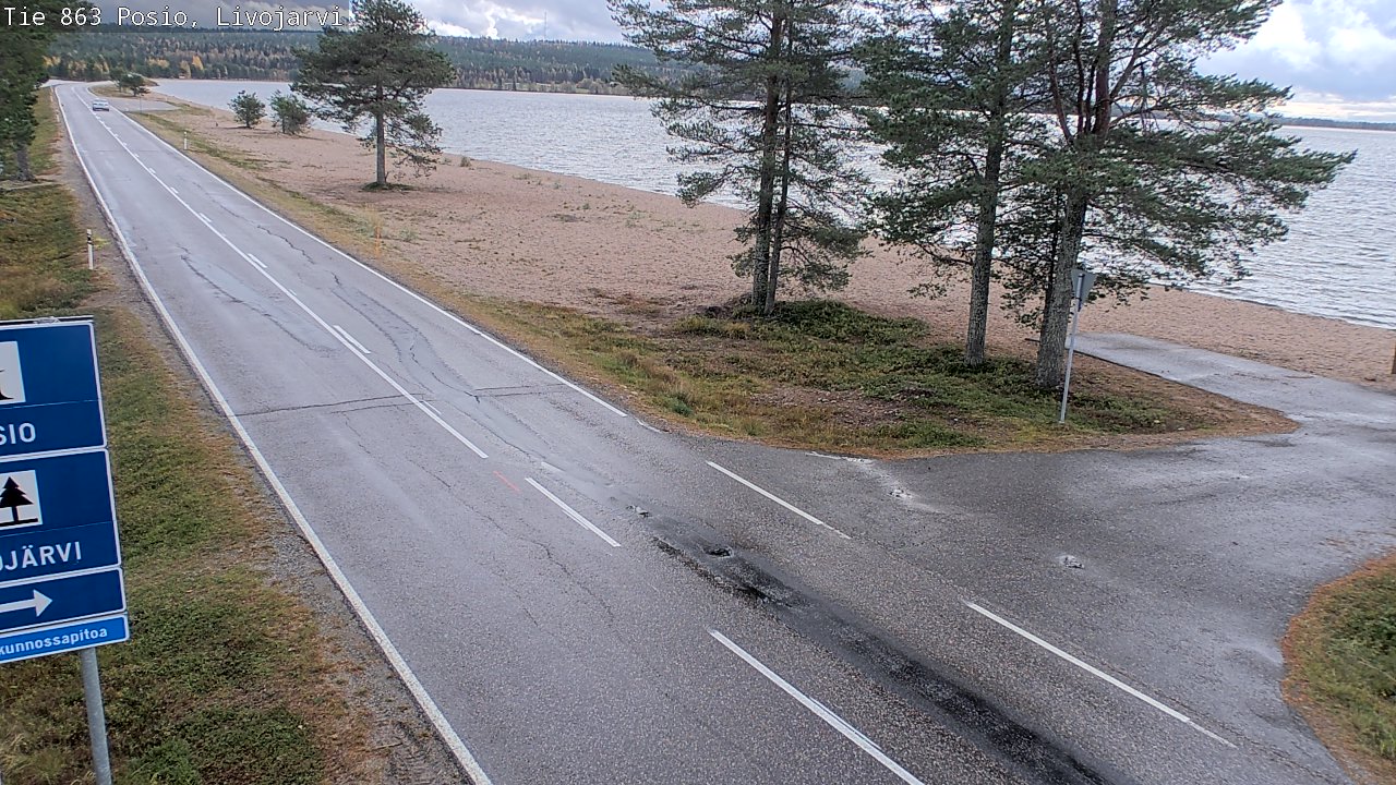 Kelikamerat Kuva Tie 863 Livojärvi, Posio, Lappi