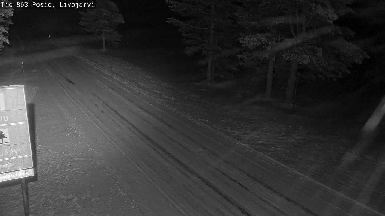 Weather Camera Image Road 863 Livojärvi, Posio, Lappi