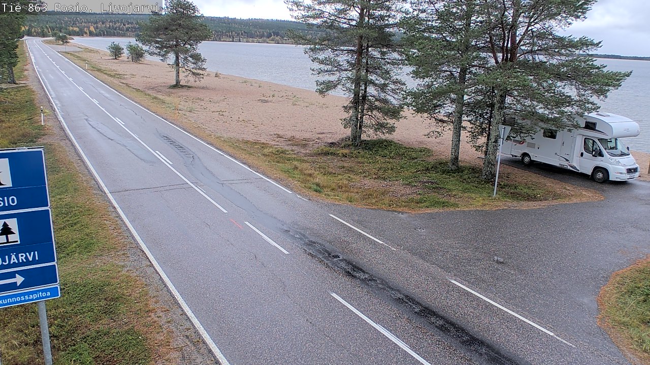 Weather Camera Image Road 863 Livojärvi, Posio, Lappi