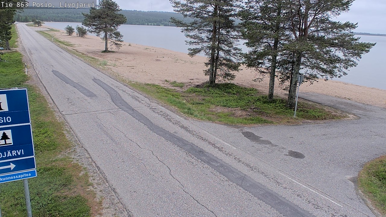 Kelikamerat Kuva Tie 863 Livojärvi, Posio, Lappi