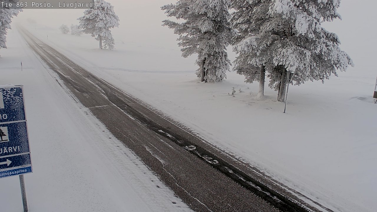 Kelikamerat Kuva Tie 863 Livojärvi, Posio, Lappi