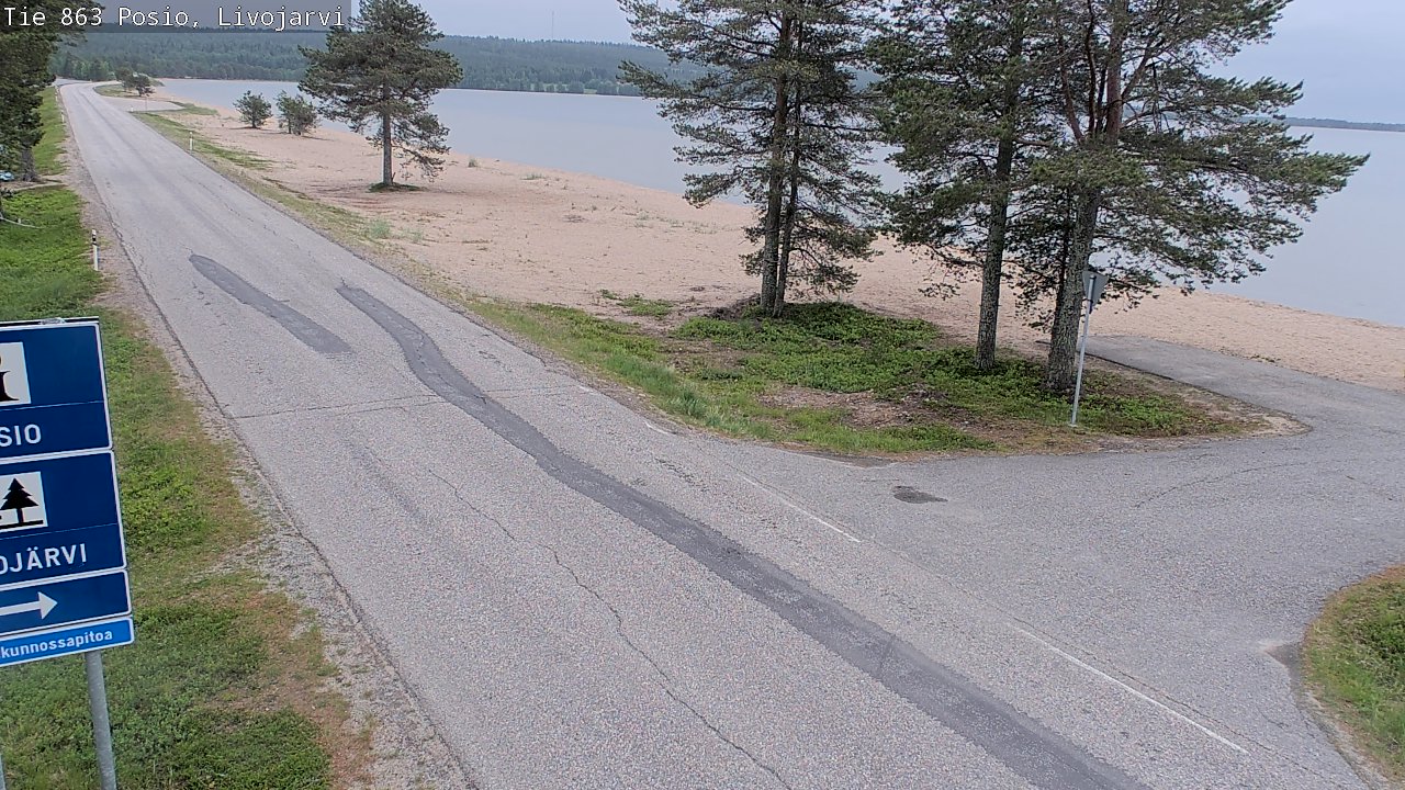 Kelikamerat Kuva Tie 863 Livojärvi, Posio, Lappi