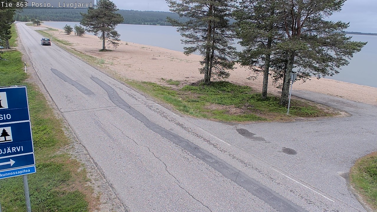 Kelikamerat Kuva Tie 863 Livojärvi, Posio, Lappi