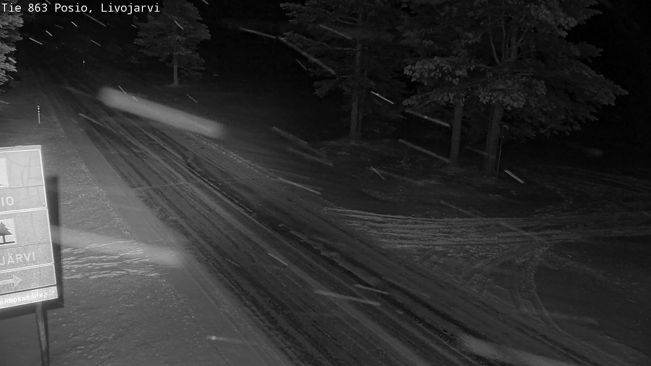 Weather Camera Image Road 863 Livojärvi, Posio, Lappi