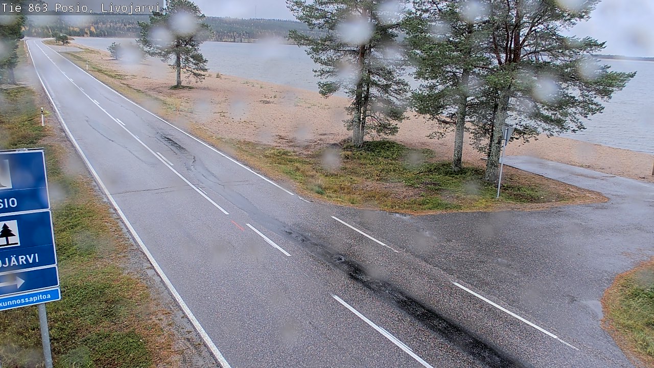 Weather Camera Image Road 863 Livojärvi, Posio, Lappi
