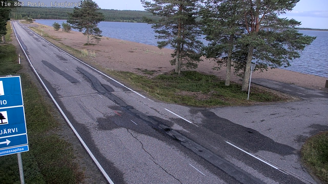Kelikamerat Kuva Tie 863 Livojärvi, Posio, Lappi