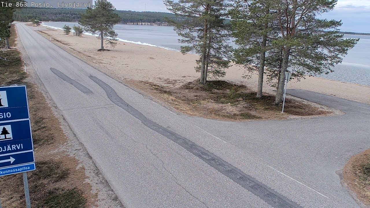 Kelikamerat Kuva Tie 863 Livojärvi, Posio, Lappi
