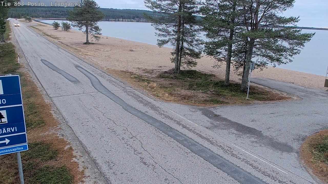 Kelikamerat Kuva Tie 863 Livojärvi, Posio, Lappi