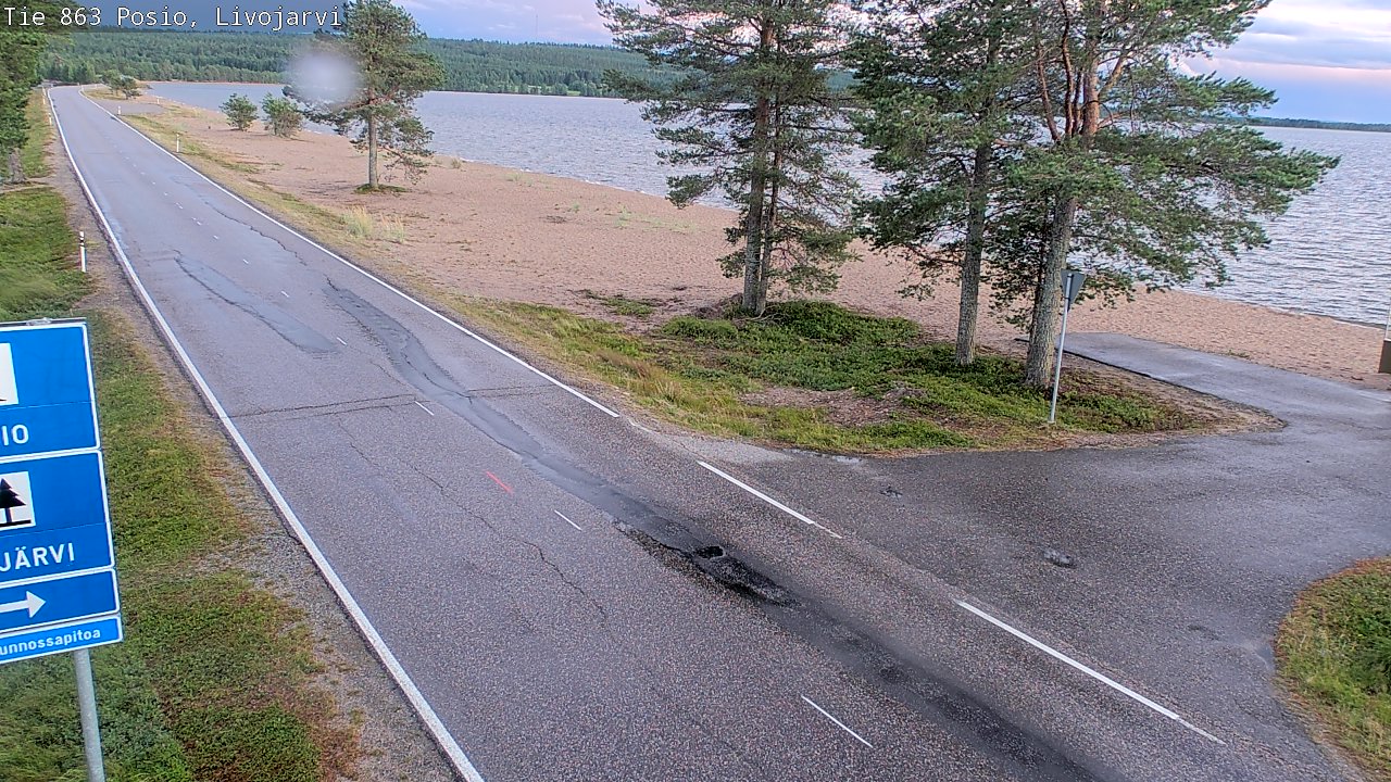 Kelikamerat Kuva Tie 863 Livojärvi, Posio, Lappi