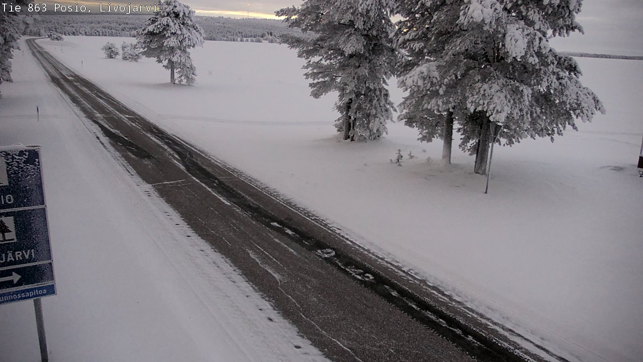 Kelikamerat Kuva Tie 863 Livojärvi, Posio, Lappi