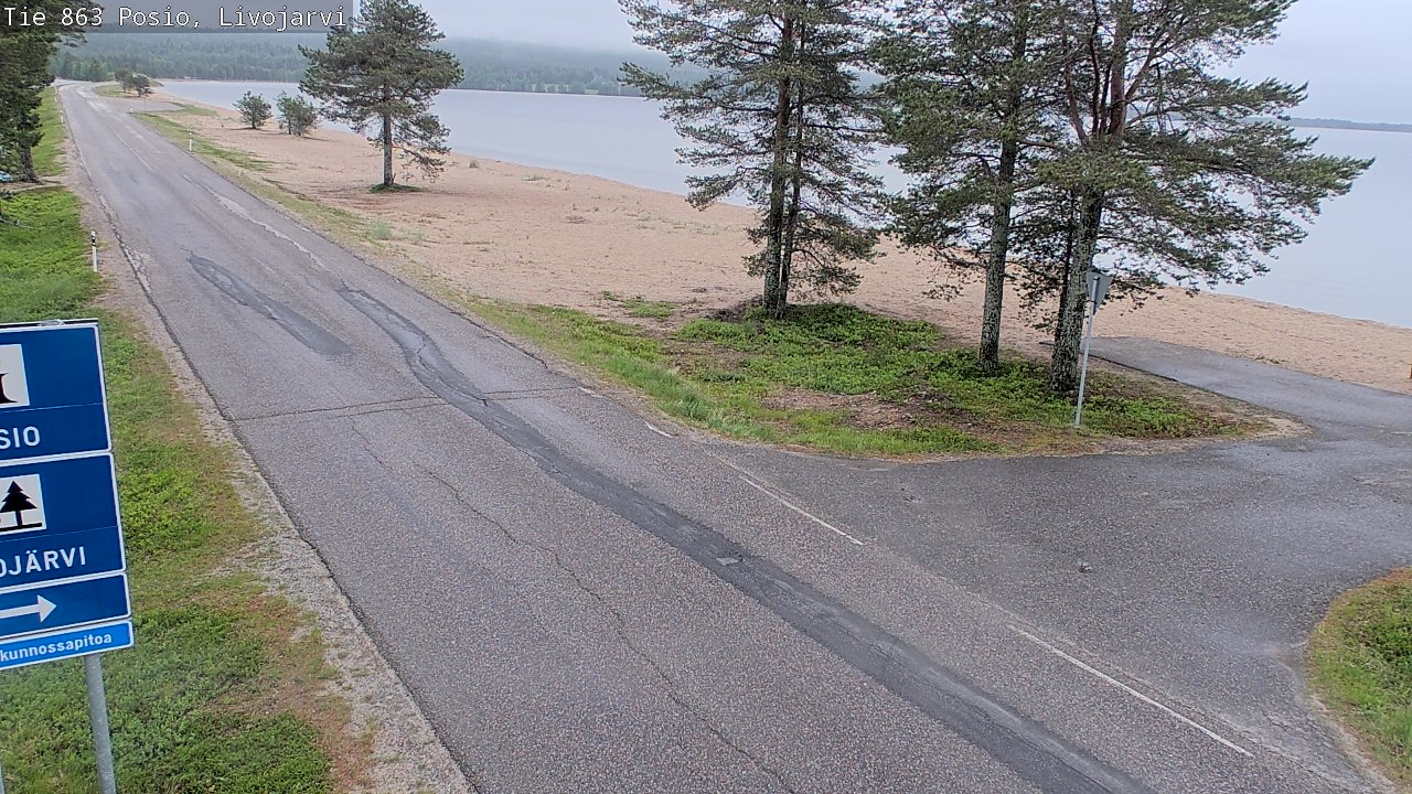 Kelikamerat Kuva Tie 863 Livojärvi, Posio, Lappi
