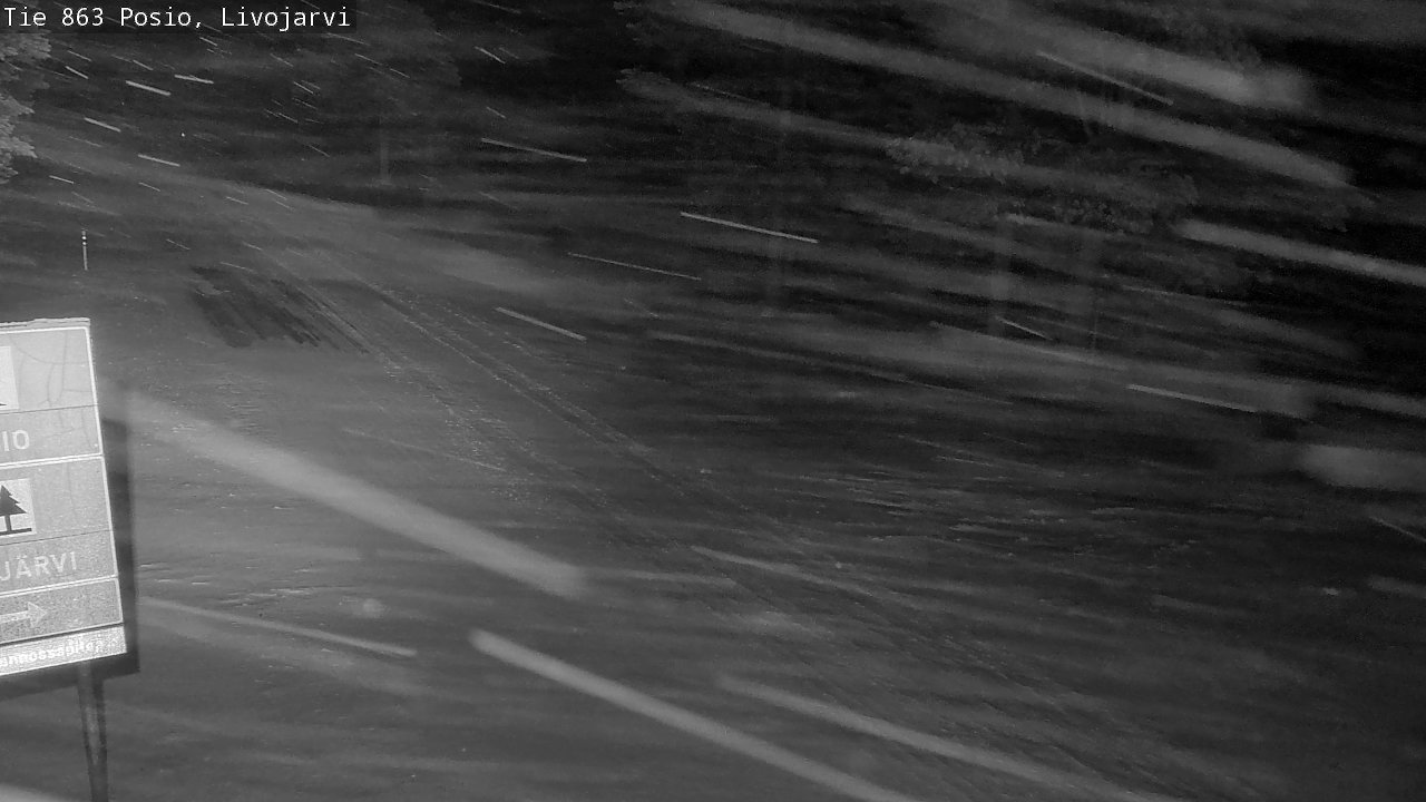Weather Camera Image Road 863 Livojärvi, Posio, Lappi