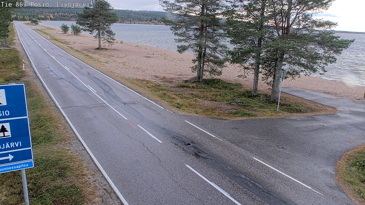 Kelikamerat Kuva Tie 863 Livojärvi, Posio, Lappi