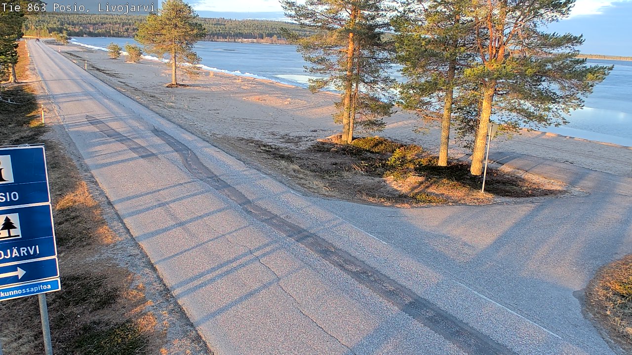 Weather Camera Image Road 863 Livojärvi, Posio, Lappi