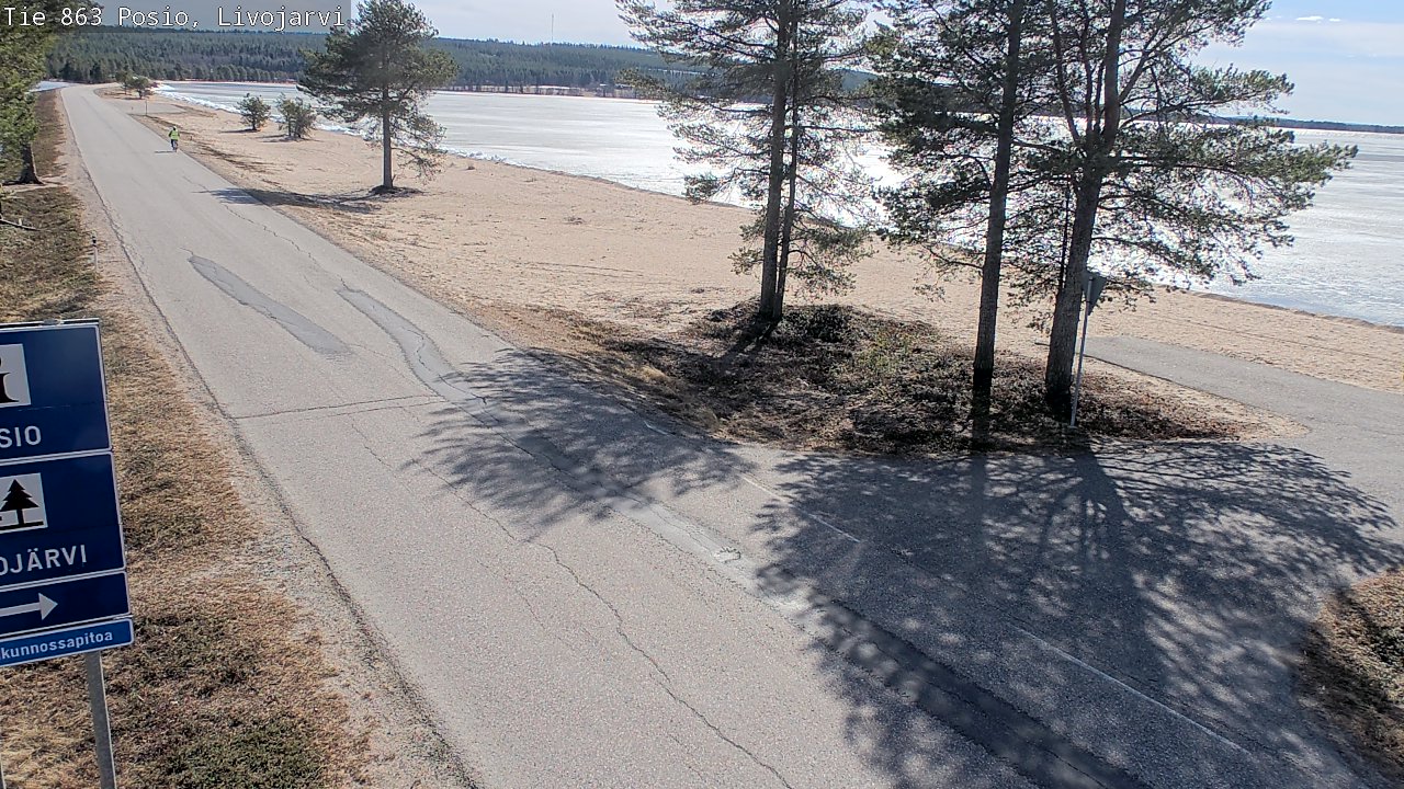 Weather Camera Image Väg 863 Livojärvi, Posio, Lappi