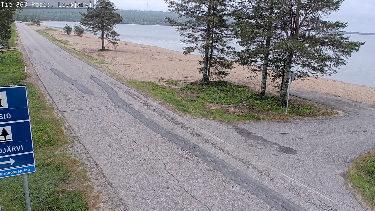 Kelikamerat Kuva Tie 863 Livojärvi, Posio, Lappi