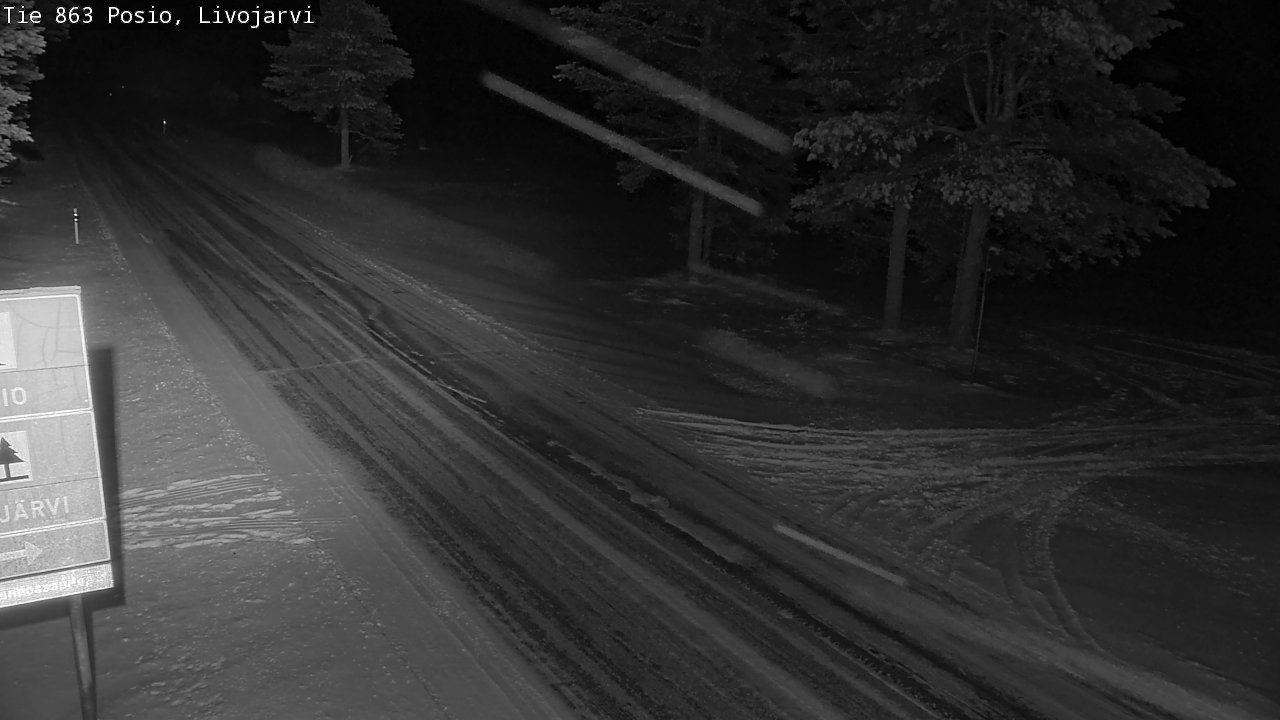 Weather Camera Image Road 863 Livojärvi, Posio, Lappi