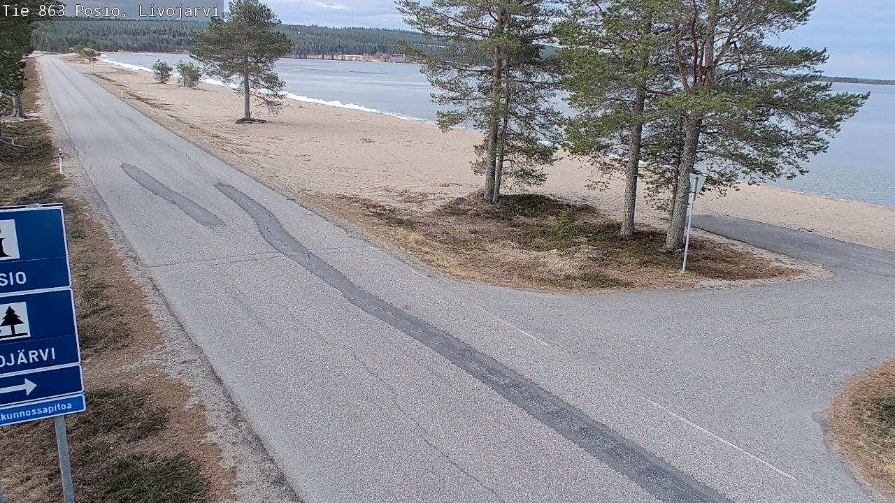 Kelikamerat Kuva Tie 863 Livojärvi, Posio, Lappi