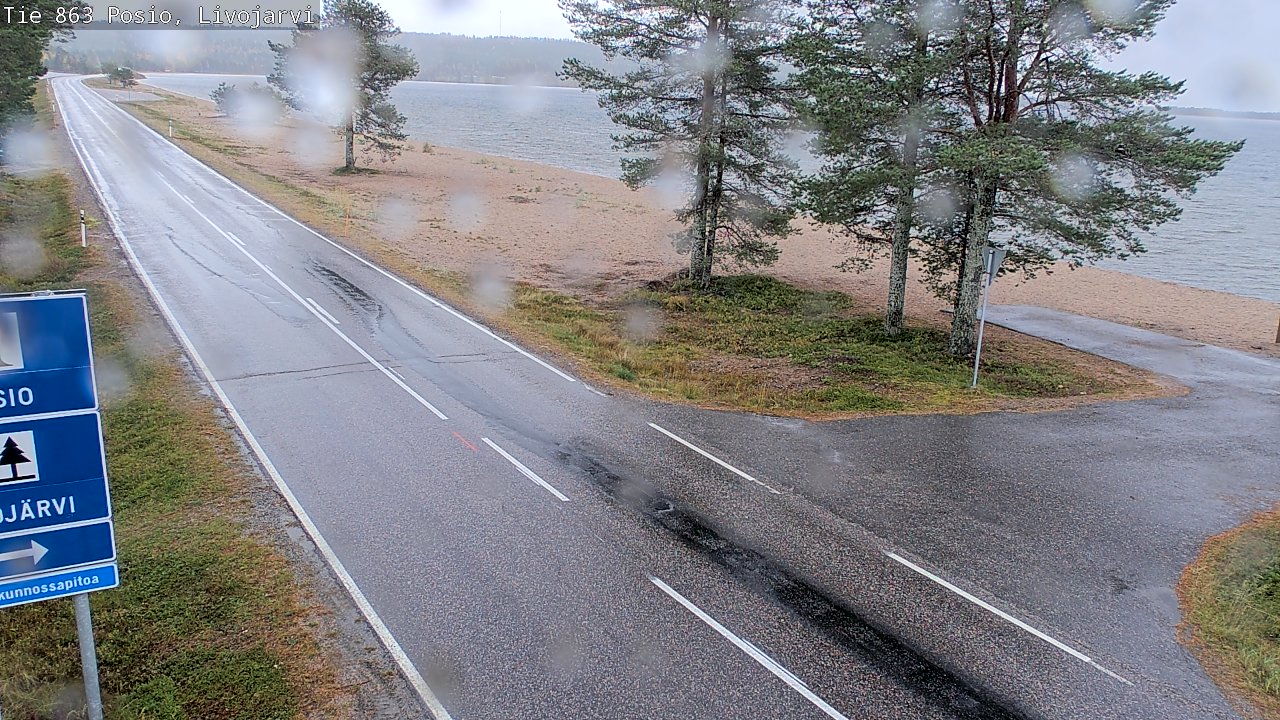 Weather Camera Image Road 863 Livojärvi, Posio, Lappi