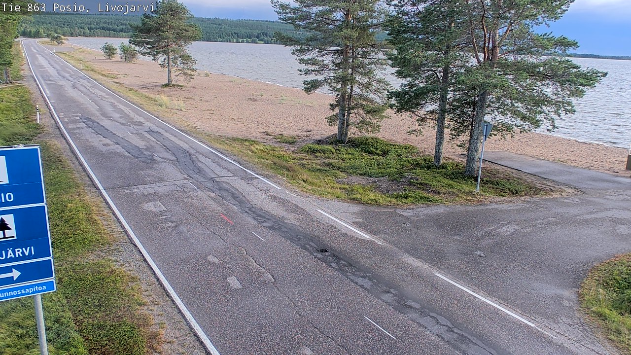 Kelikamerat Kuva Tie 863 Livojärvi, Posio, Lappi
