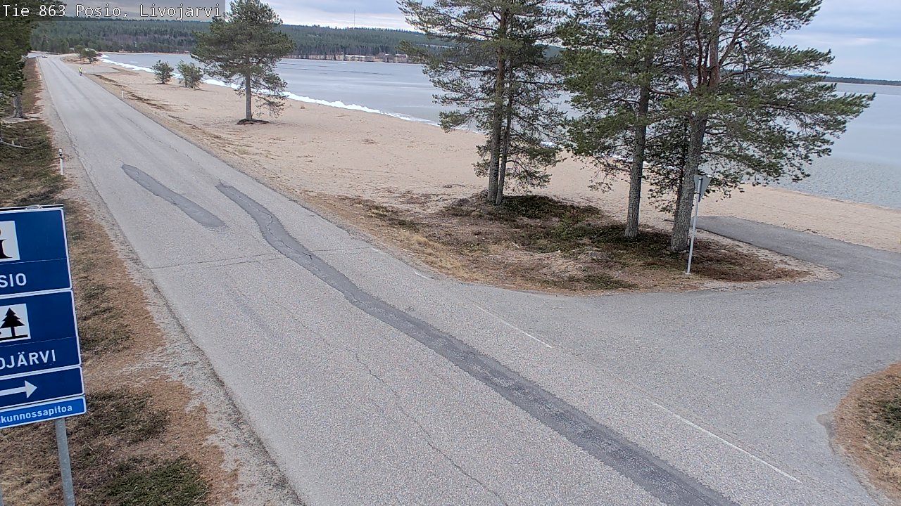 Kelikamerat Kuva Tie 863 Livojärvi, Posio, Lappi