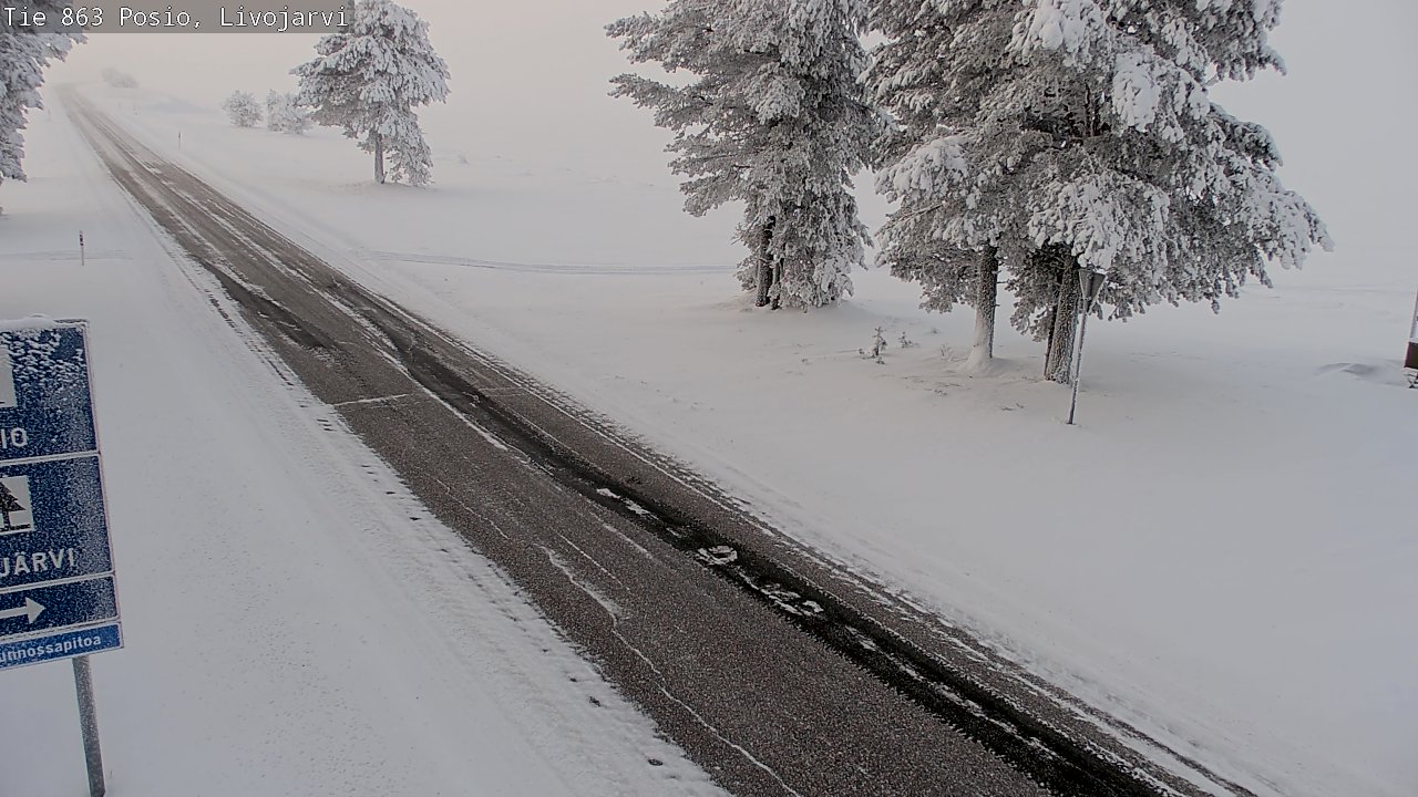 Kelikamerat Kuva Tie 863 Livojärvi, Posio, Lappi