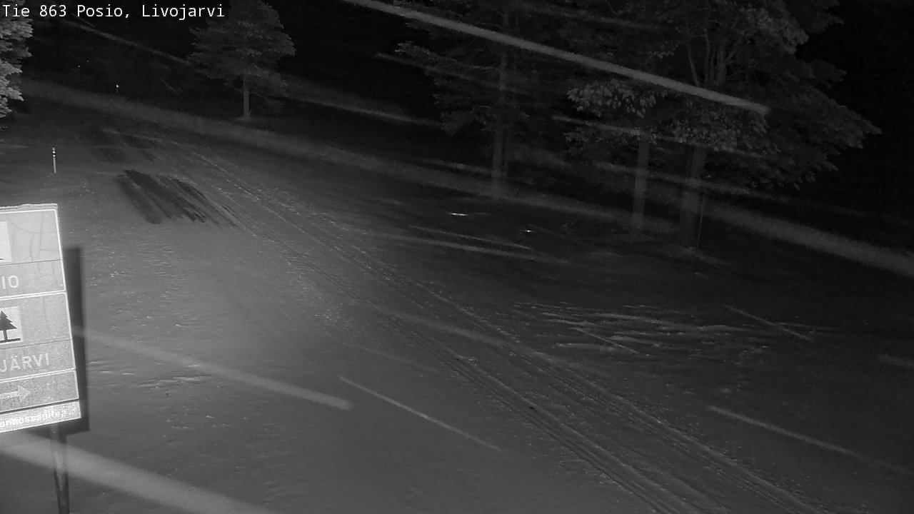 Weather Camera Image Road 863 Livojärvi, Posio, Lappi