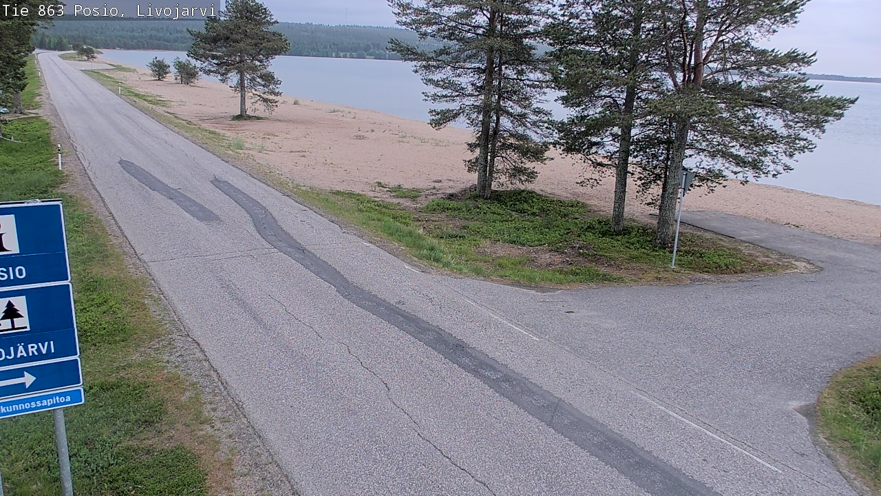 Kelikamerat Kuva Tie 863 Livojärvi, Posio, Lappi