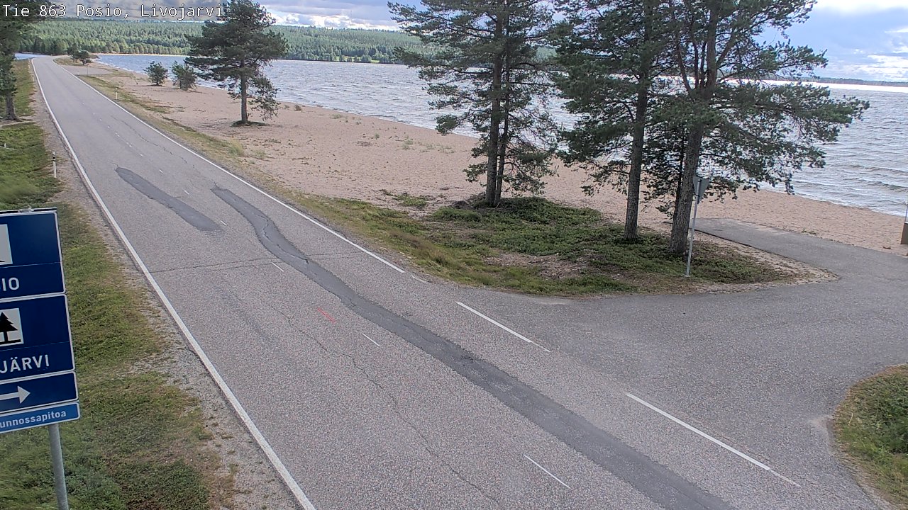 Kelikamerat Kuva Tie 863 Livojärvi, Posio, Lappi