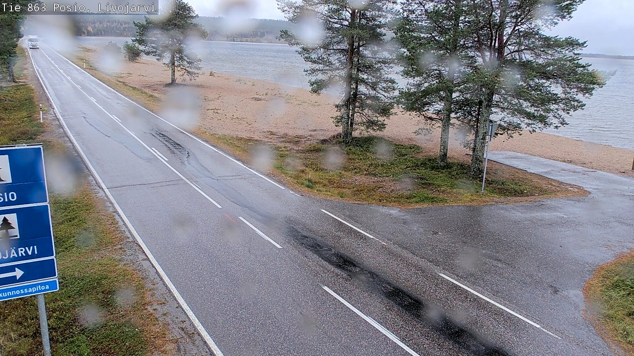 Weather Camera Image Road 863 Livojärvi, Posio, Lappi