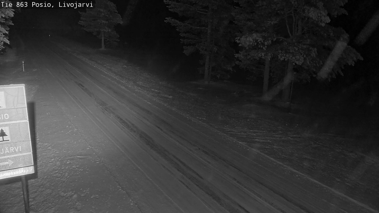 Weather Camera Image Road 863 Livojärvi, Posio, Lappi