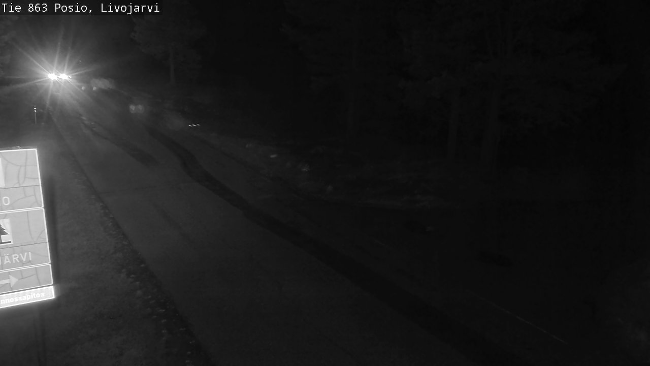 Kelikamerat Kuva Tie 863 Livojärvi, Posio, Lappi