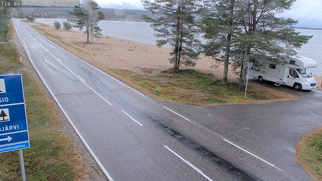 Weather Camera Image Road 863 Livojärvi, Posio, Lappi