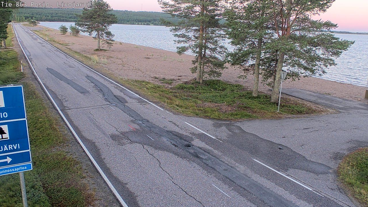 Kelikamerat Kuva Tie 863 Livojärvi, Posio, Lappi
