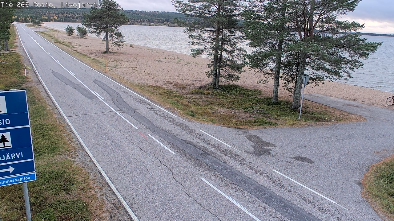 Kelikamerat Kuva Tie 863 Livojärvi, Posio, Lappi