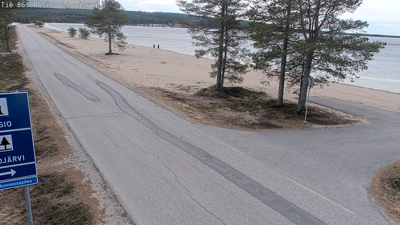Weather Camera Image Väg 863 Livojärvi, Posio, Lappi