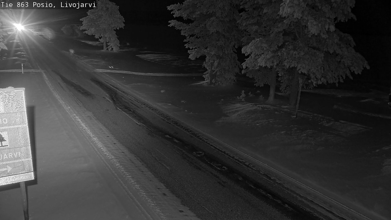 Kelikamerat Kuva Tie 863 Livojärvi, Posio, Lappi
