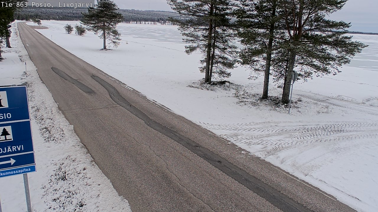 Kelikamerat Kuva Tie 863 Livojärvi, Posio, Lappi