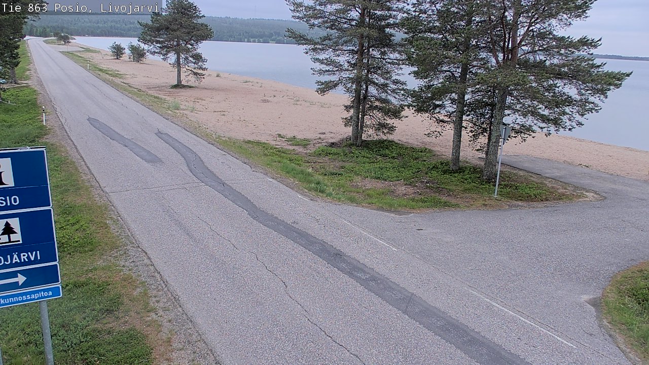 Kelikamerat Kuva Tie 863 Livojärvi, Posio, Lappi