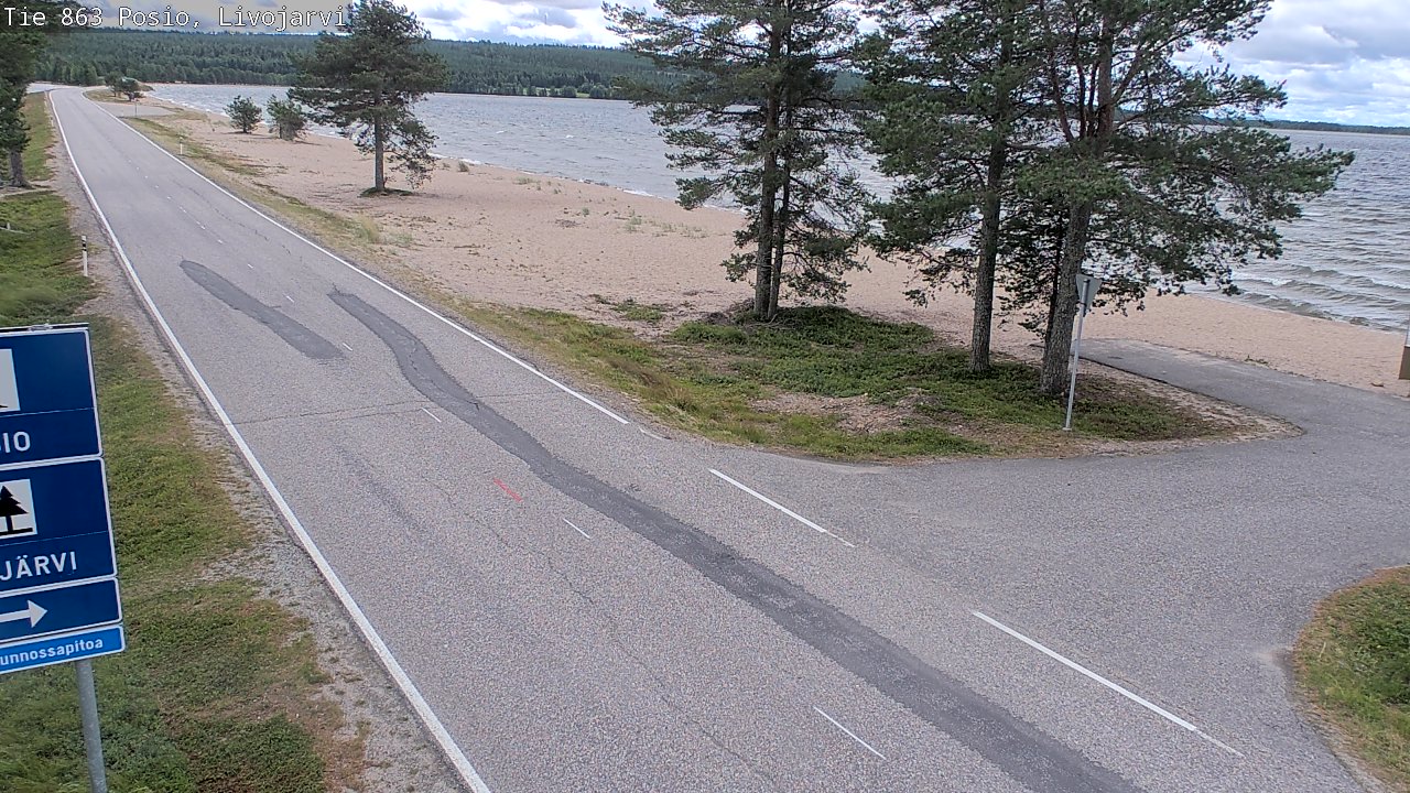 Kelikamerat Kuva Tie 863 Livojärvi, Posio, Lappi