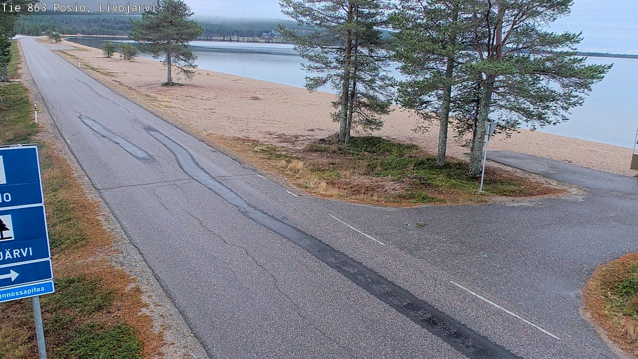 Kelikamerat Kuva Tie 863 Livojärvi, Posio, Lappi