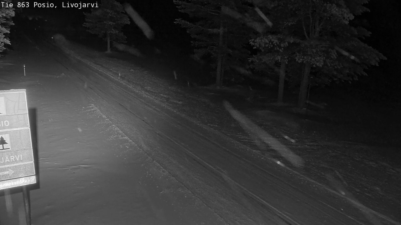 Weather Camera Image Road 863 Livojärvi, Posio, Lappi