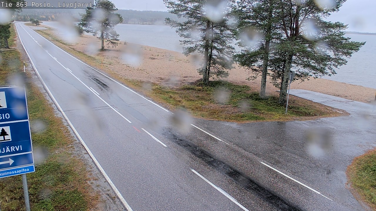 Weather Camera Image Road 863 Livojärvi, Posio, Lappi