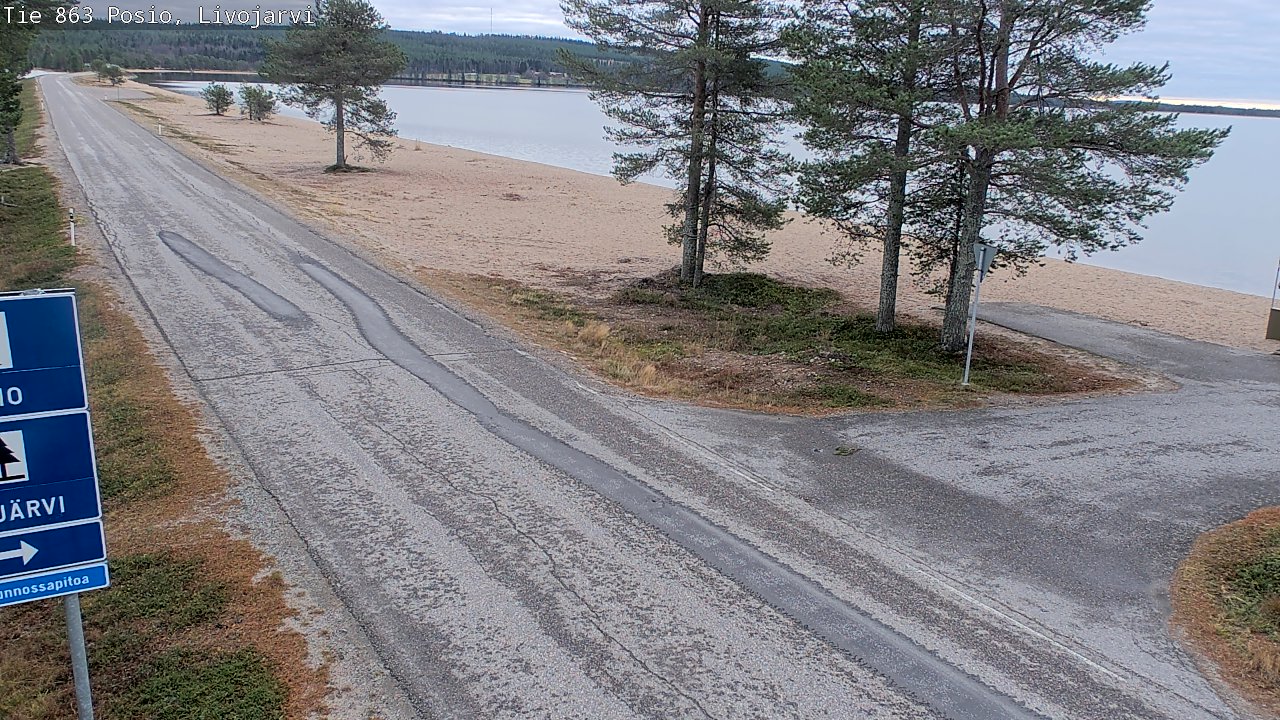 Kelikamerat Kuva Tie 863 Livojärvi, Posio, Lappi